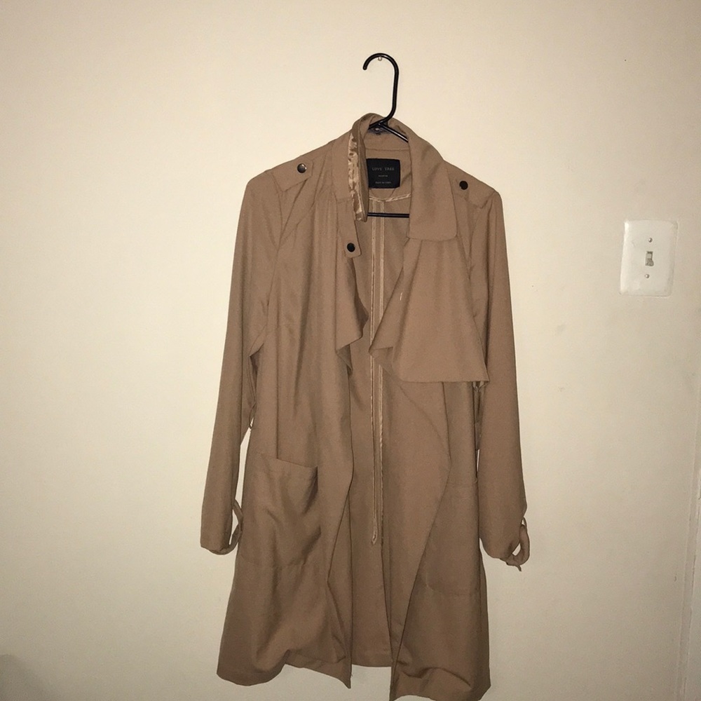 Light pink trench coat